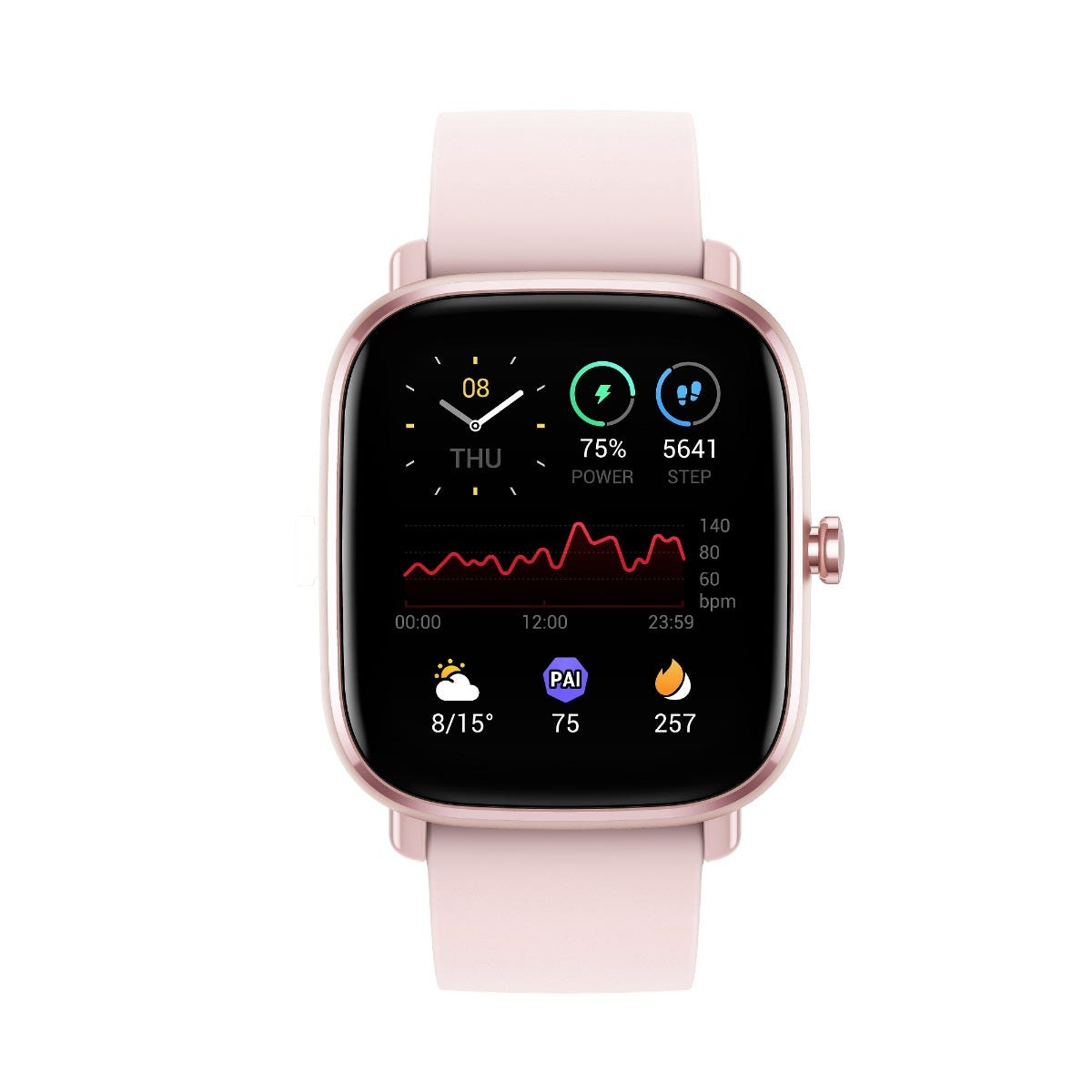 שעון חכם Amazfit דגם GTS 2 MINI בצבע Flamingo Pink
