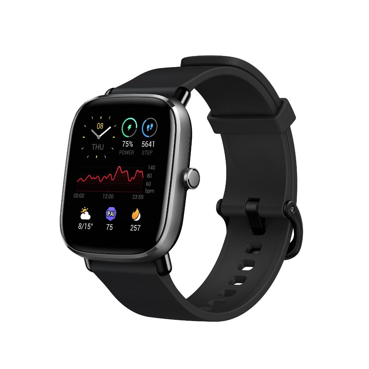 שעון חכם Amazfit דגם GTS 2 MINI בצבע Midnight Black – תמונה 3