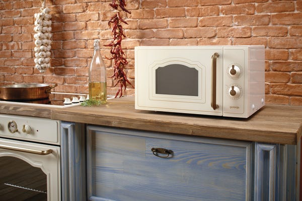 מיקרוגל משולב גריל קלאסיקו בצבע שנהב עם ידיות מוזהבות דגם MO4250CLI – תמונה 3