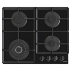 כיריים גז gorenje בגימור זכוכית שחורה 60 סמ דגם GTW641EB