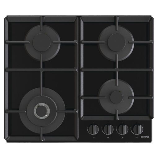 כיריים גז gorenje בגימור זכוכית שחורה 60 סמ דגם GTW641EB