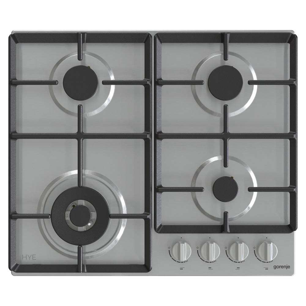 כיריים גז gorenje בגימור נירוסטה 60 סמ דגם GW641EX