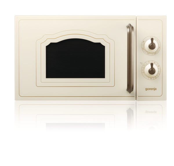 מיקרוגל משולב גריל קלאסיקו בצבע שנהב עם ידיות מוזהבות דגם MO4250CLI