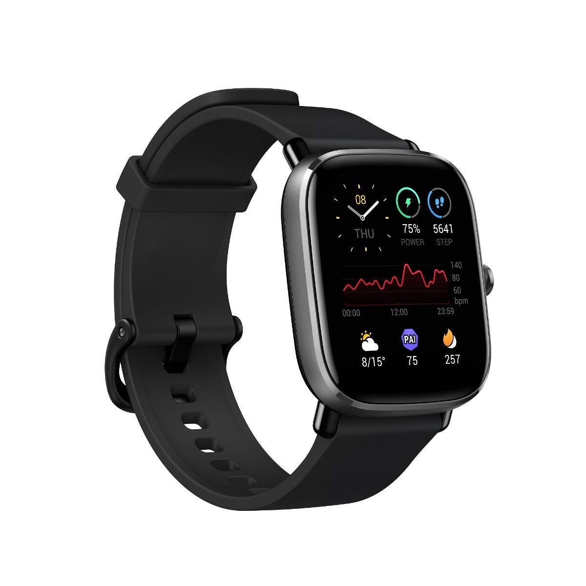 שעון חכם Amazfit דגם GTS 2 MINI בצבע Midnight Black – תמונה 2
