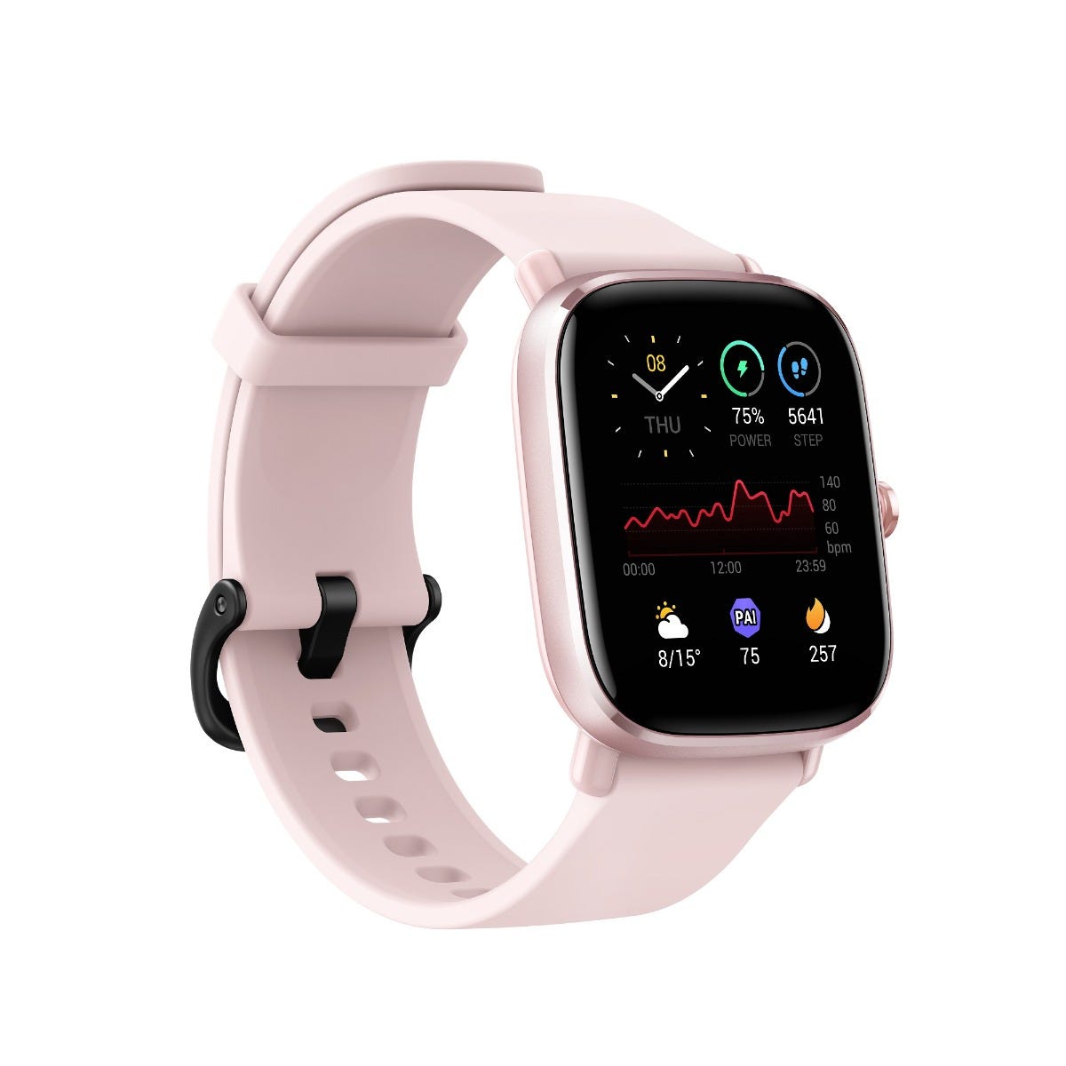 שעון חכם Amazfit דגם GTS 2 MINI בצבע Flamingo Pink – תמונה 2