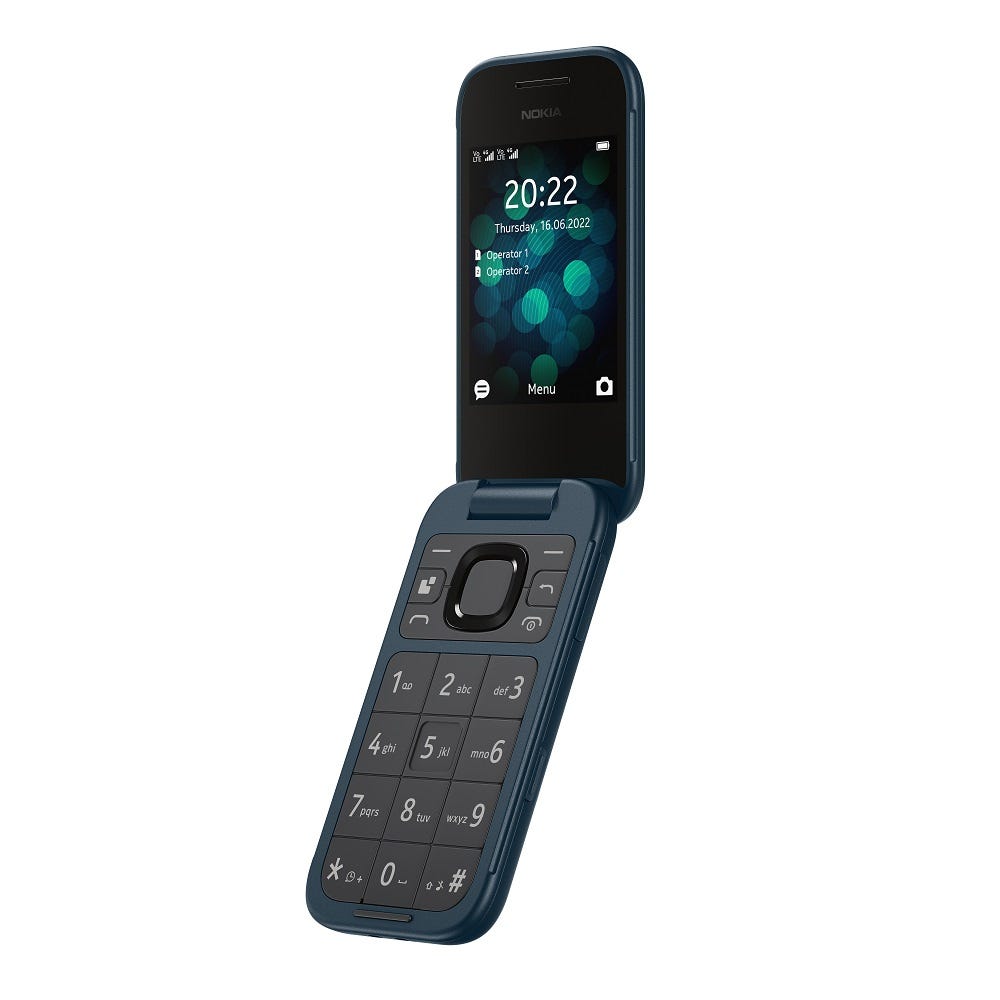 טלפון סלולרי NOKIA דגם 2660 בצבע כחול – תמונה 2