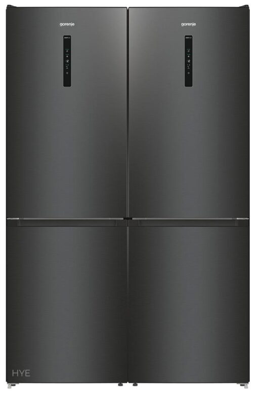 מקרר 2 דלתות gorenje  מקפיא תחתון 329 ליטר בגימור שחור מטאלי דגם NRK619EABXL4