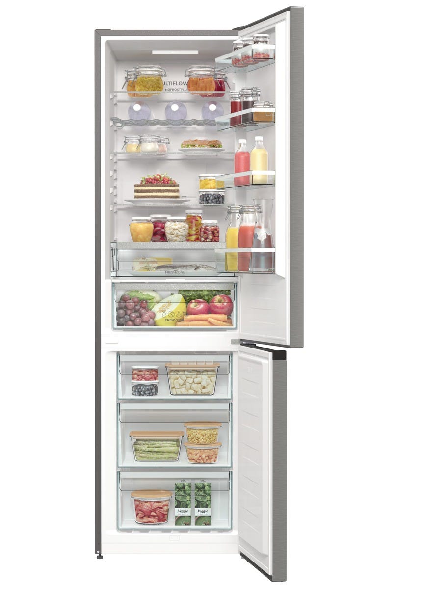 מקרר 2 דלתות gorenje מקפיא תחתון 363 ליטר בצבע נירוסטה דגם NRK6202AXL4 מתצוגה – תמונה 11