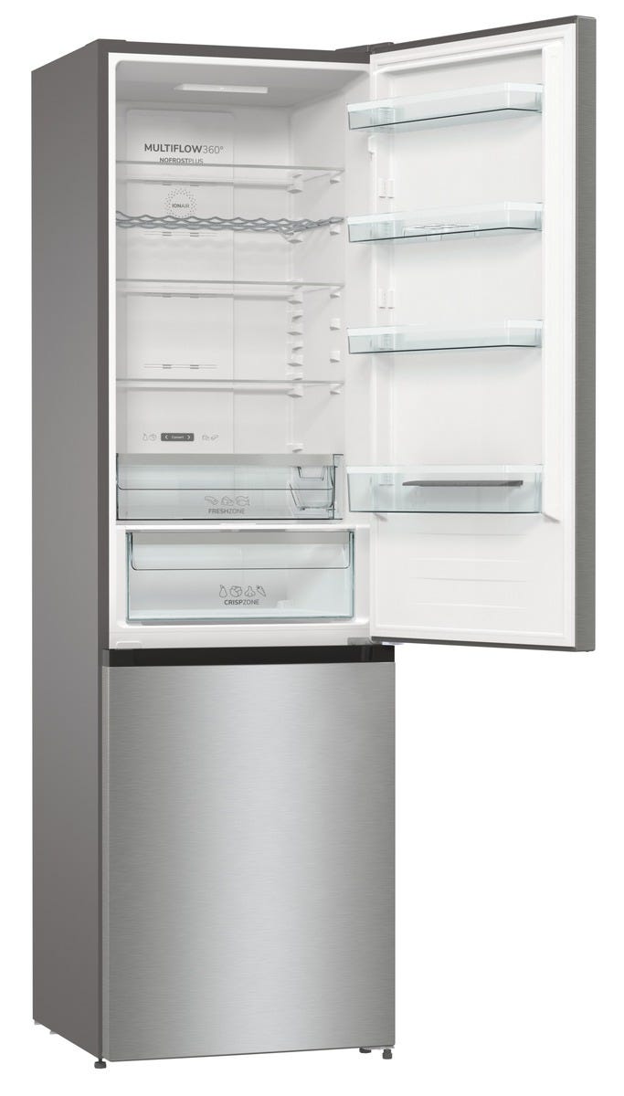 מקרר 2 דלתות gorenje מקפיא תחתון 363 ליטר בצבע נירוסטה דגם NRK6202AXL4 מתצוגה – תמונה 7