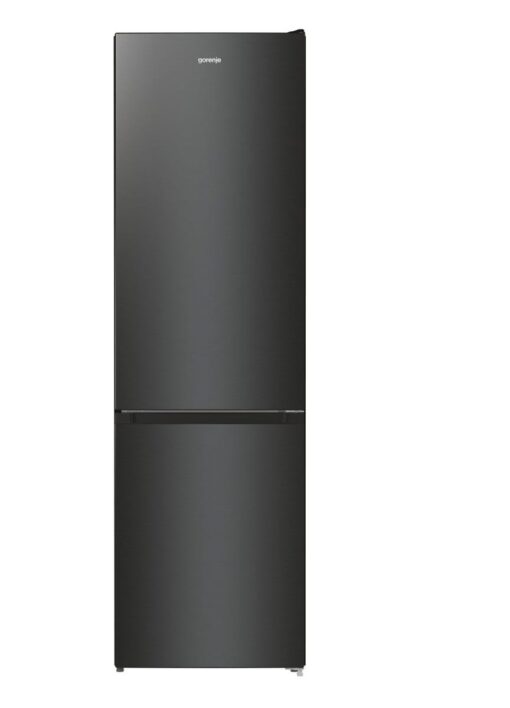 מקרר 2 דלתות gorenje מקפיא תחתון 330 ליטר נירוסטה שחורה דגם NRK6202EBXL4