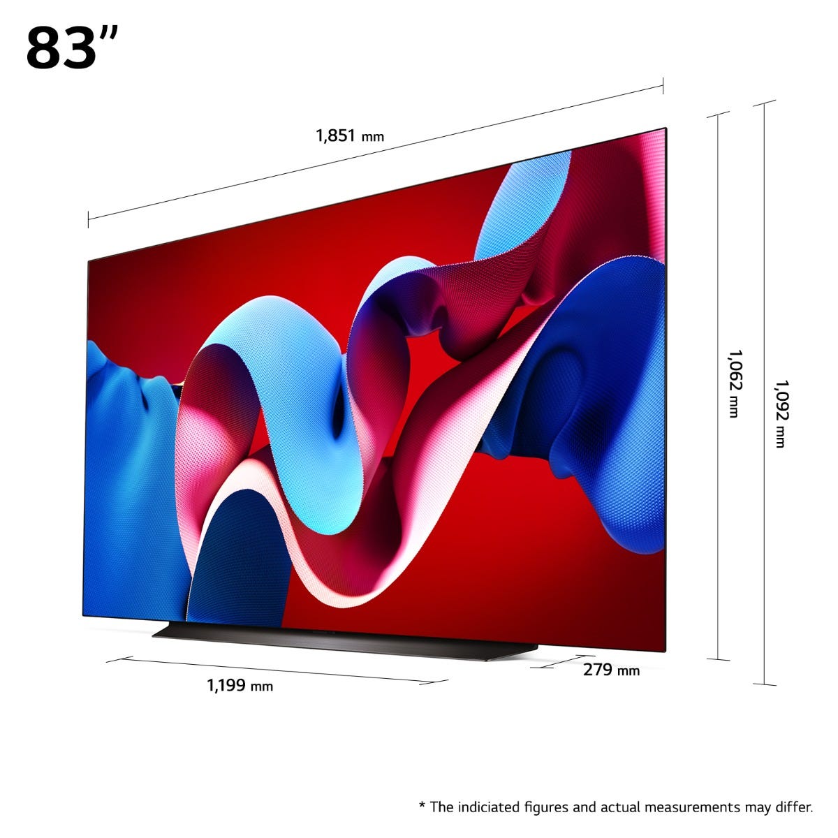 טלוויזיה 83 חכמה LG OLED evo ברזולוציית 4K דגם: OLED83C46LA מתצוגה – תמונה 4