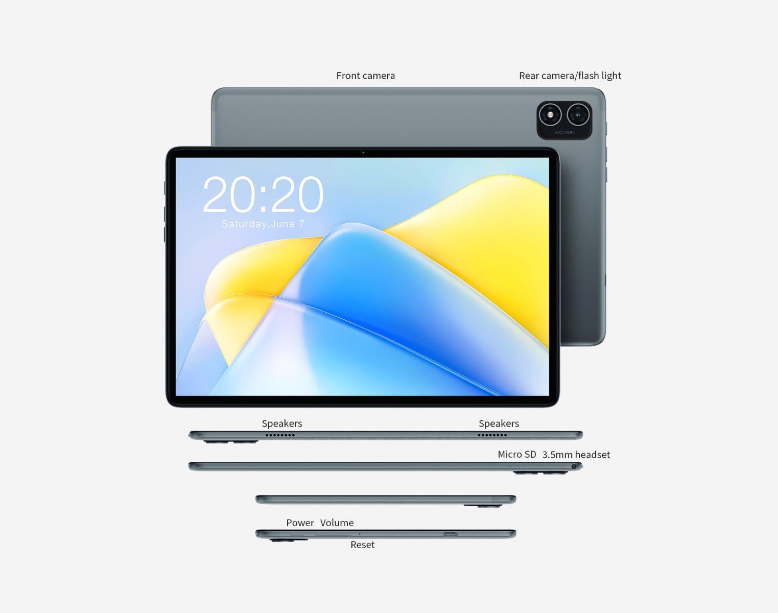 טאבלט 10.1 Teclast 8+128GB בצבע אפור דגם P40HD – תמונה 7