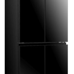 Alternative view of מקרר 4 דלתות Hisense מקפיא תחתון בנפח 609 ליטר נטו דגם RQ72-BGK בצבע זכוכית שחורה