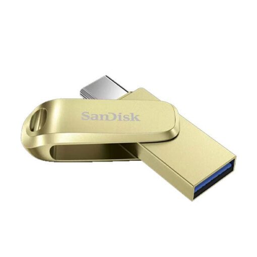 זיכרון נייד Ultra Dual Drive Luxe Gold USB Type-C בנפח 256GB מבית Sandisk דגם SDDDC4-256G-G46GD