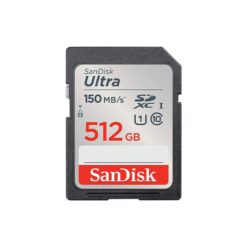 כרטיס זיכרון Ultra SDXC בנפח 512GB מבית Sandisk דגם SDSDUNC-512G-GN6IN