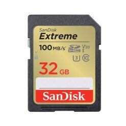 כרטיס זיכרון Extreme SDHC בנפח 32GB מבית Sandisk דגם SDSDXVT-032G-GNCIN
