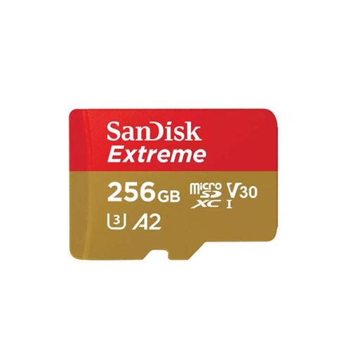 כרטיס זיכרון Extreme microSD בנפח 256GB מבית SanDisk דגם SDSQXAV-256G-GN6MN