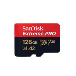 כרטיס זיכרון Extreme Pro microSD בנפח 128GB מבית SanDisk דגם SDSQXCD-128G-GN6MA