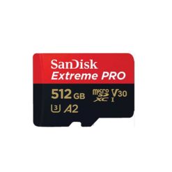 כרטיס זיכרון Extreme Pro microSD בנפח 512G מבית SanDisk דגם SDSQXCD-512G-GN6MA