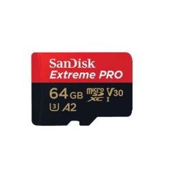 כרטיס זיכרון Extreme Pro microSD בנפח 64GB מבית SanDisk דגם SDSQXCU-064G-GN6MA