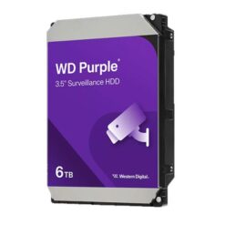 כונן קשיח פנימי WD Purple Desktop 3.5 בנפח 6TB מבית Western Digital דגם WD64PURZ