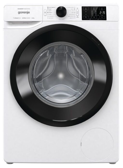 מכונת כביסה gorenje פתח חזית 8 קג 1,600 סלד דגם WNEI86BS