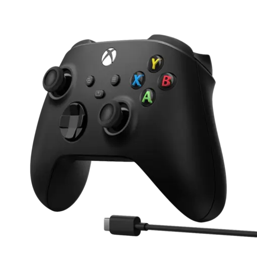 בקר גיימינג Xbox Wireless Controller – אלחוטי – כולל כבל USB-C – D-pad היברידי – חיבור Bluetooth – צבע שחור – שנה אחריות