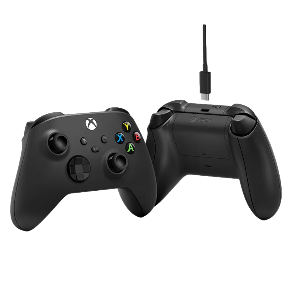 בקר XBOX Series S | X אלחוטי בצבע שחור כולל כבל ® USB-C – תמונה 4