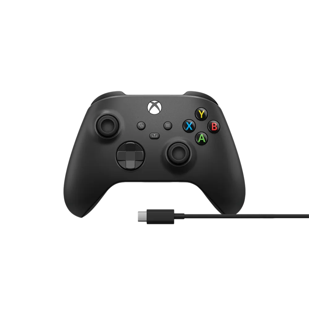 בקר XBOX Series S | X אלחוטי בצבע שחור כולל כבל ® USB-C – תמונה 3