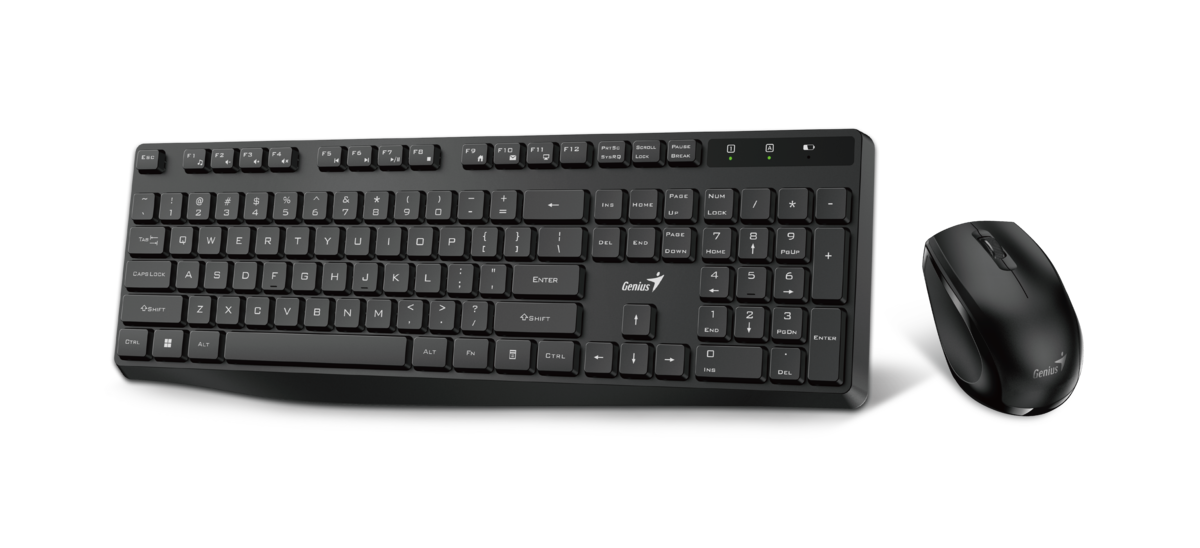 סט מקלדת ועכבר אלחוטי שקטים Genius KM-8206S – תמונה 3