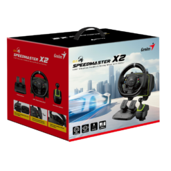 Alternative view of הגה מרוצים GENIUS SpeedMaster X2 270 מעלות עם דוושות וידית הילוכים למחשב ומשחקי וידאו באחריות יבואן רשמי