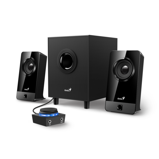 רמקולים Genius SW-2.1 300X – 2.1 – 12W – מארז עץ
