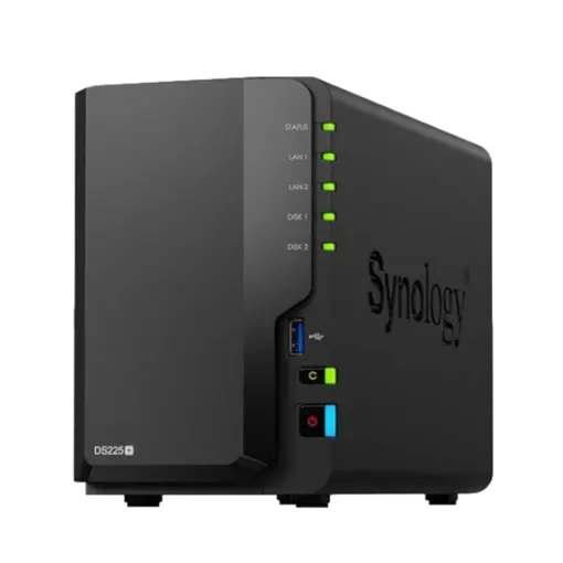 DS225+ פתרון NAS קומפקטי ומתקדם מבית Synology