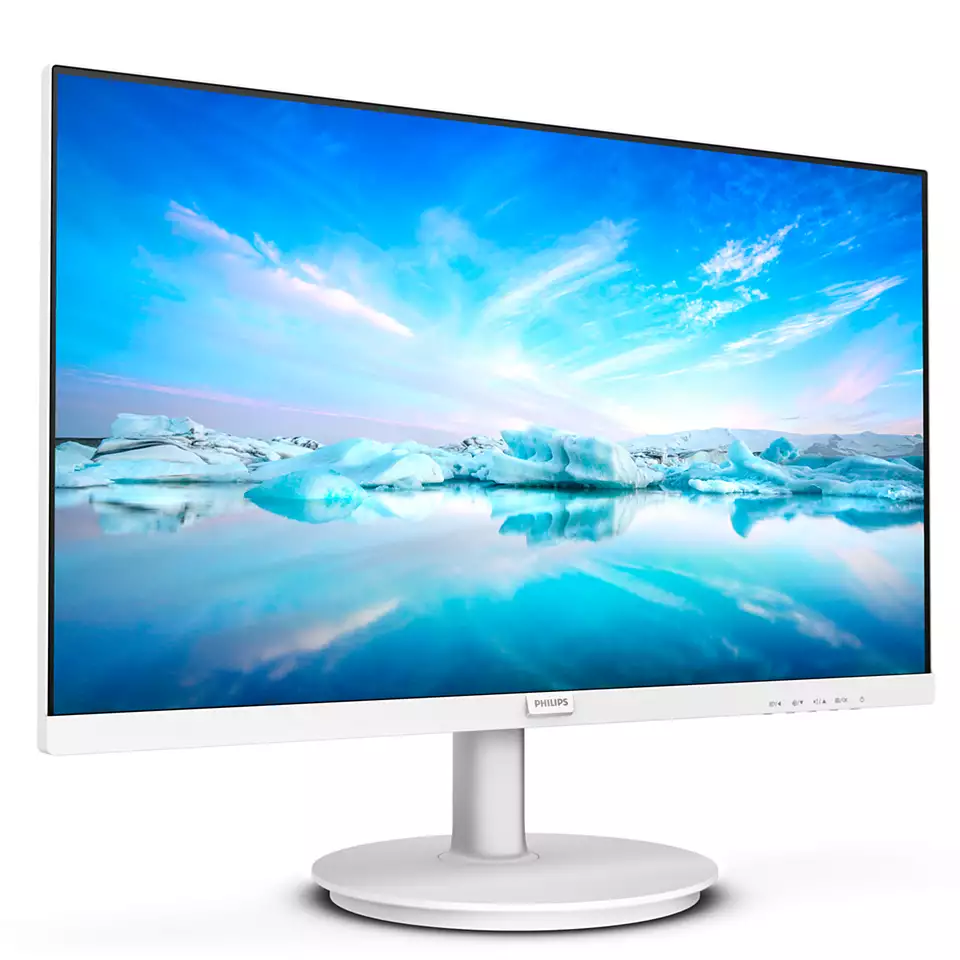 מסך מחשב 23.6 אינץ' IPS לבן HDMI VGA פיליפס 241V8AW באחריות יבואן רשמי 3 שנים – תמונה 2