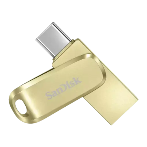 כונן Ultra Dual Drive Luxe USB Type-C™ 256GB בצבע זהב מבית SANDISK