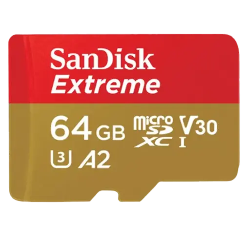 כרטיס זיכרון S.D EX MICRO 4K 170S מבית SANDISK בנפח 64GB
