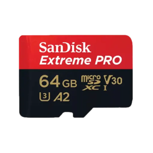 כרטיס זיכרון MICRO S.D EX 4K 200S מבית SANDISK בנפח 64GB