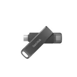 זיכרון נייד SanDisk iXpand Flash Drive Luxe 128GB USB Type-C Lightning מהיר ומאובטח באחריות יבואן רשמי