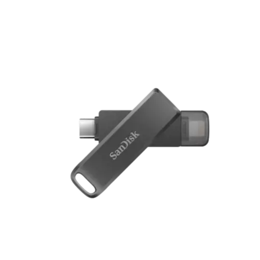 זיכרון נייד SanDisk iXpand Flash Drive Luxe 128GB USB Type-C Lightning מהיר ומאובטח באחריות יבואן רשמי
