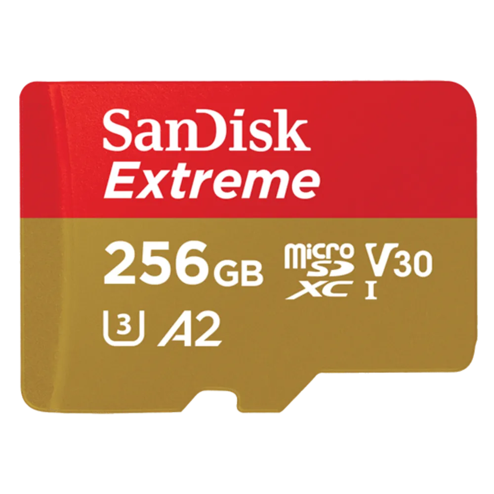כרטיס זיכרון בנפח 256GB S.D EX MICRO 4K 190S מבית SANDISK