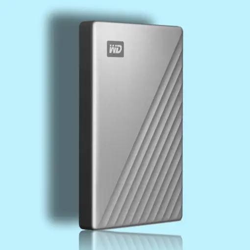 כונן חיצוני 3.0 PAS ULTRA CTC 2TB מבית WD בצבע כסף