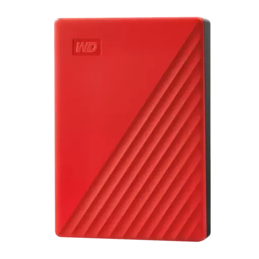 כונן My Passport 6TB מבית WD בצבע אדום