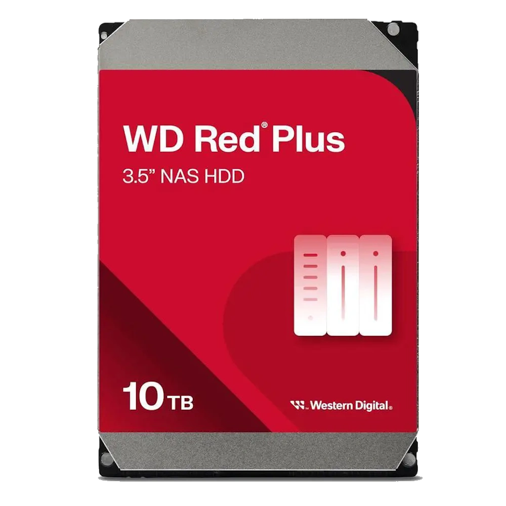WD Red Plus WD100EFGX – כונן קשיח 10TB NAS