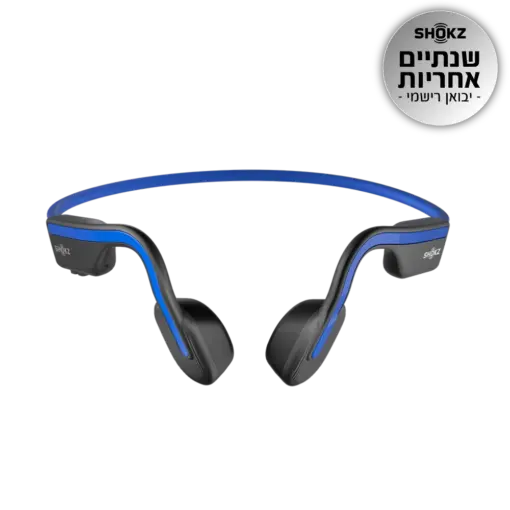 אוזניות ספורט בטכנולוגיית הולכת עצם SHOKZ OPENMOVE כחול IP55 29g 6h Bluetooth 5.1 באחריות יבואן רשמי