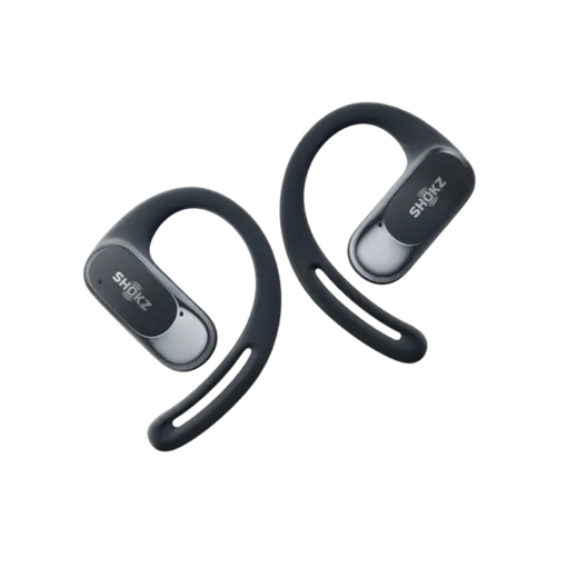 אוזניות Shokz OpenFit Air שחור אלחוטי 8.7 גרם עד 28 שעות סוללה IP54 באחריות יבואן רשמי