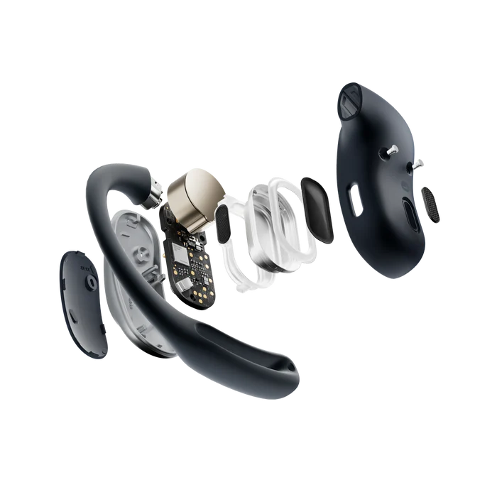אוזניות Shokz OpenFit Air שחור אלחוטי 8.7 גרם עד 28 שעות סוללה IP54 באחריות יבואן רשמי – תמונה 2