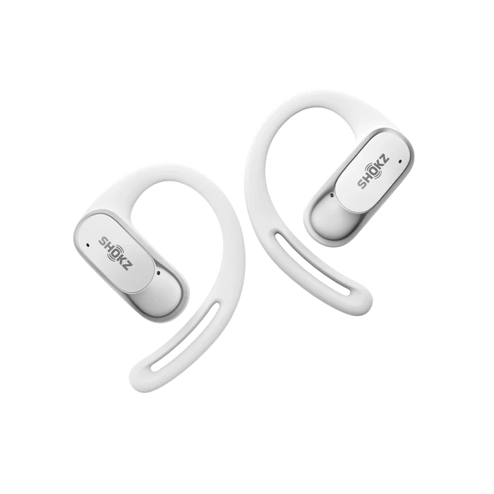 אוזניות Shokz OpenFit Air לבן אלחוטי 8.7 גרם עד 28 שעות סוללה באחריות יבואן רשמי – תמונה 2