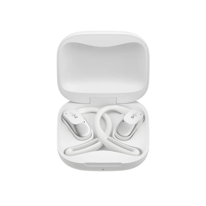 אוזניות Shokz OpenFit Air לבן אלחוטי 8.7 גרם עד 28 שעות סוללה באחריות יבואן רשמי – תמונה 3