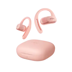 אוזניות Shokz OpenFit Air אלחוטיות ורוד 8.7 גרם IP54 עד 28 שעות סוללה באחריות יבואן רשמי