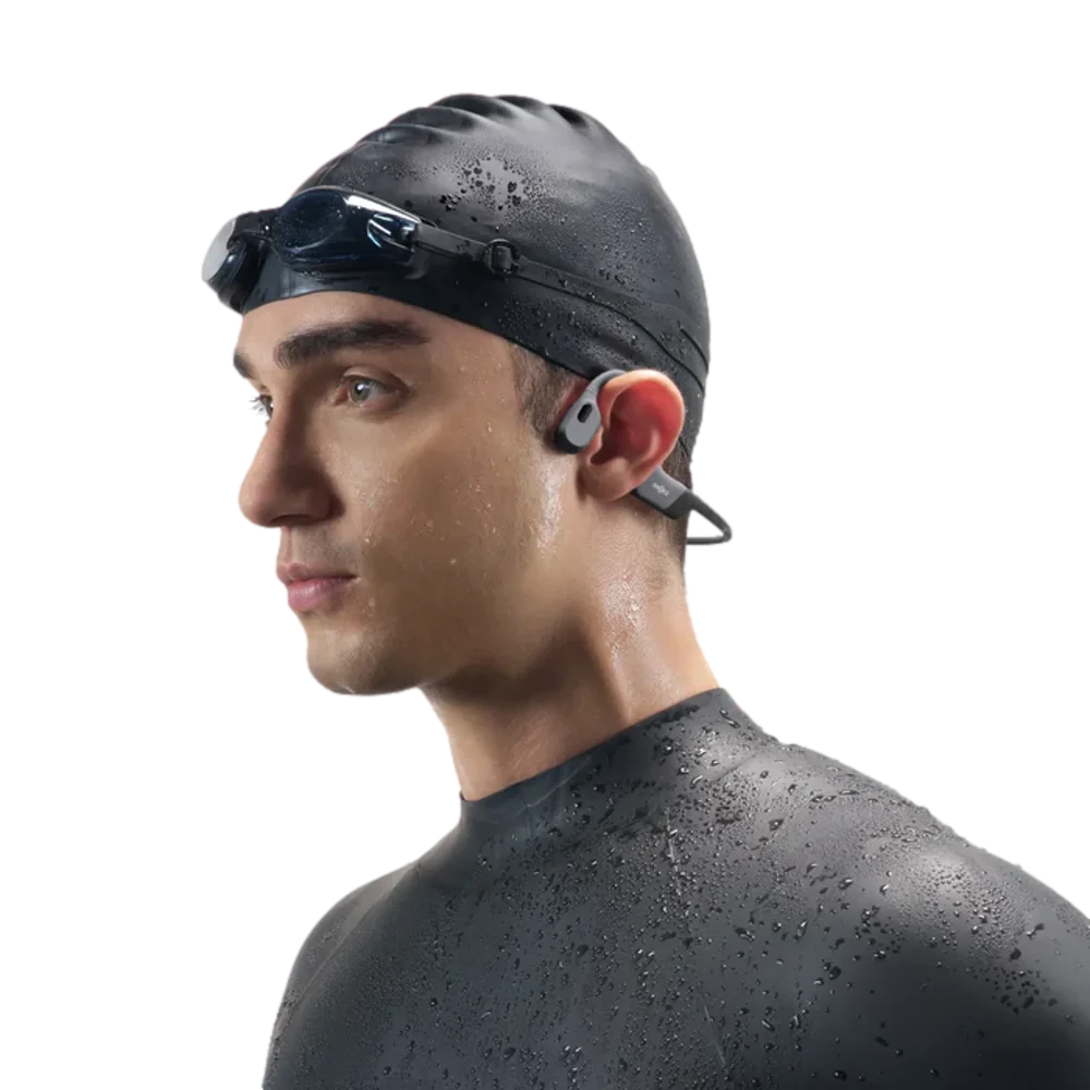 אוזניות שחייה SHOKZ OpenSwim Pro 32GB אפור עמיד למים IP68 באחריות יבואן רשמי – תמונה 4